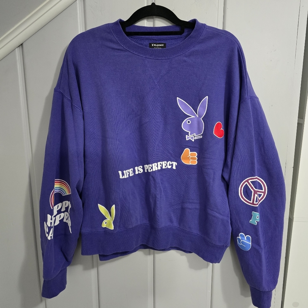 Playboy By Pacsun Cabin Fever Crew Neck Sweatshirt